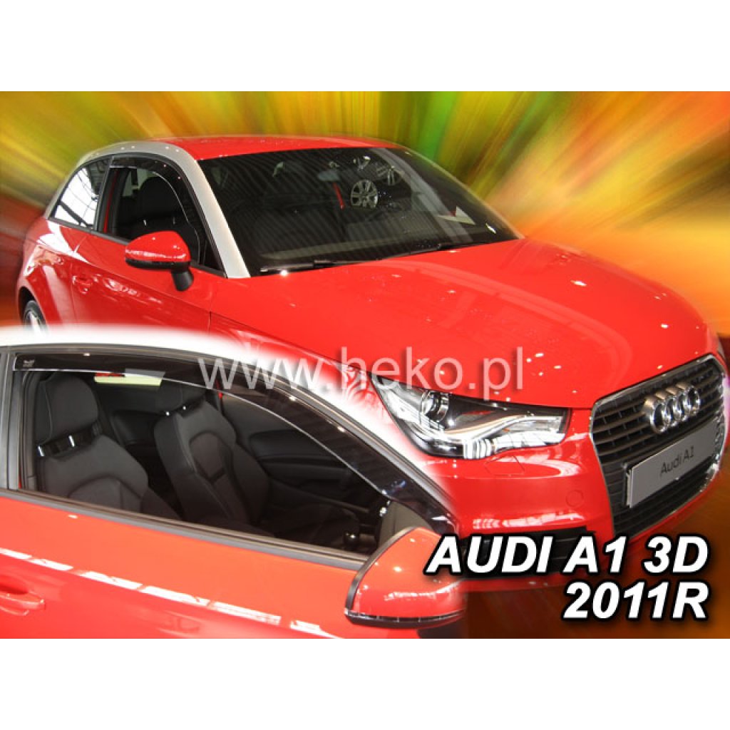 Ofuky oken Audi A1 3D 2010- přední | Heko