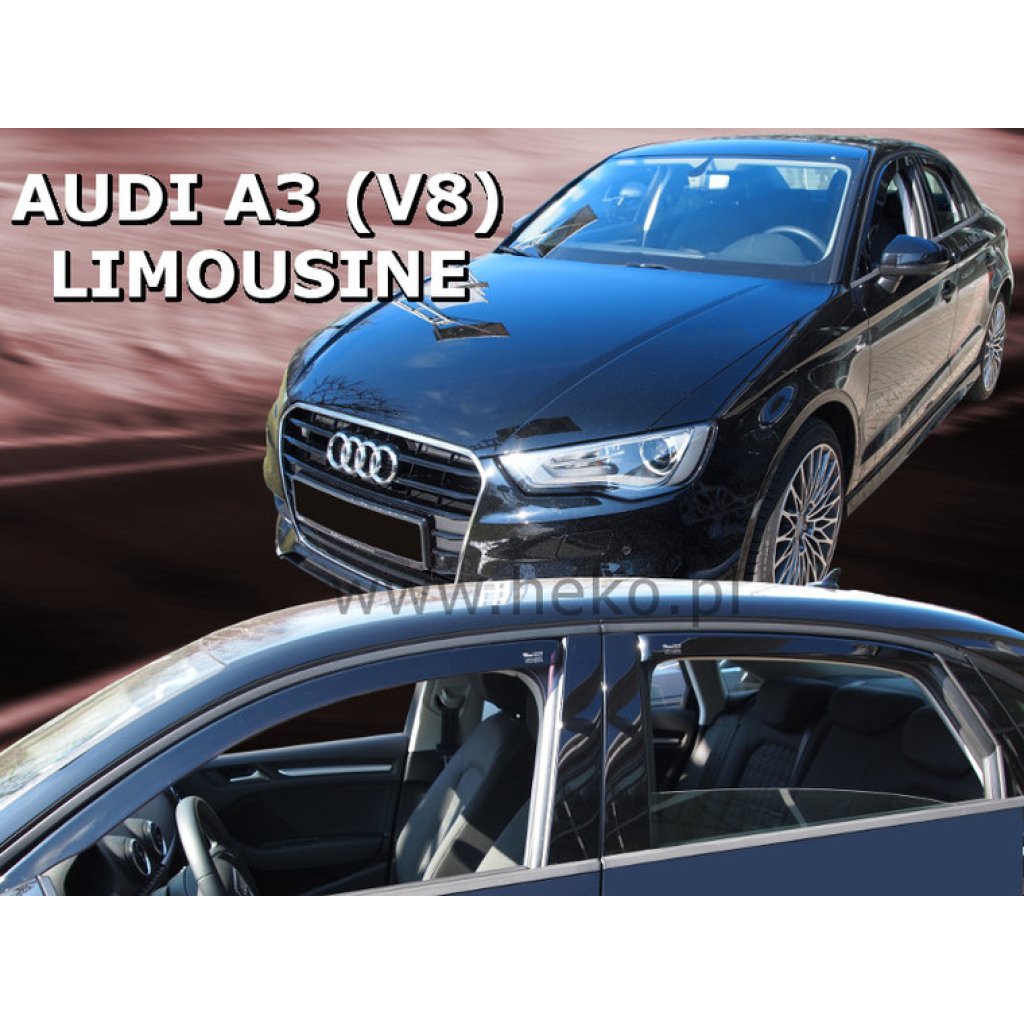 Ofuky oken Audi A3 Limusine 4D 2012- sedan přední + zadní | Heko