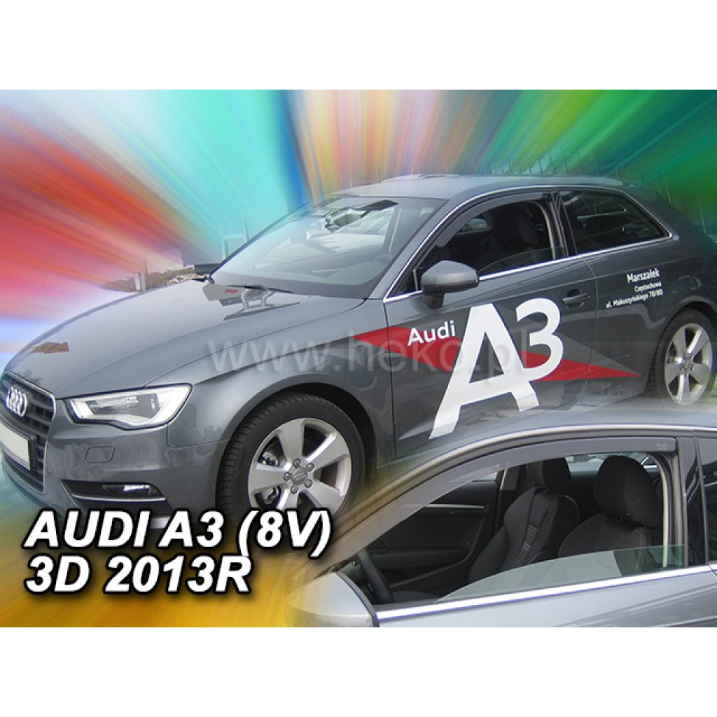 Ofuky oken Audi A3 Sportback 3D 2013- přední | Heko
