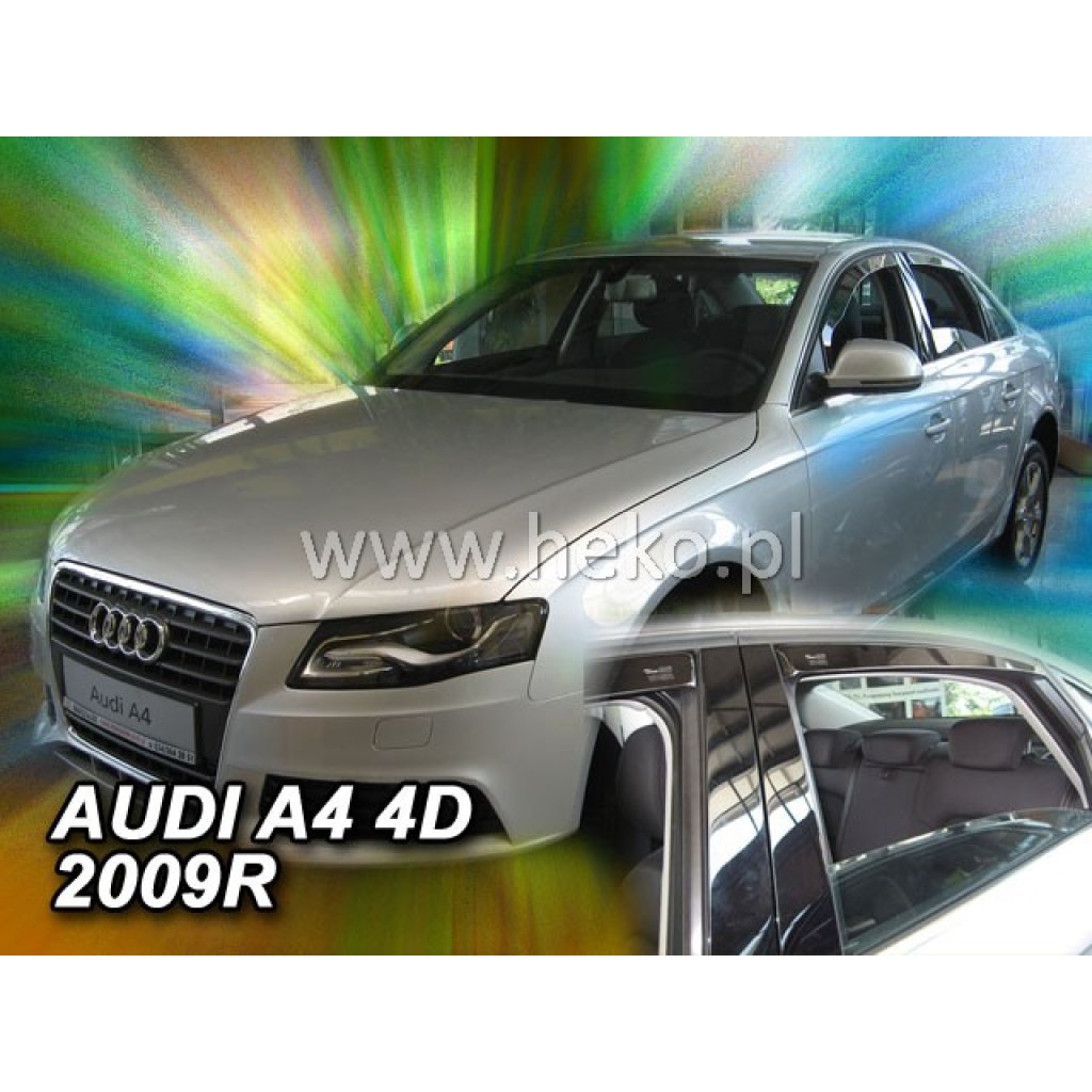Ofuky oken Audi A4 4D 2008- přední + zadní sedan | Heko