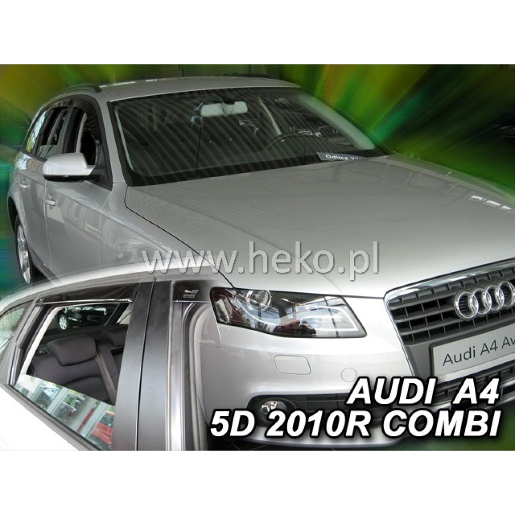 Ofuky oken Audi A4 5D 2008- přední + zadní combi | Heko