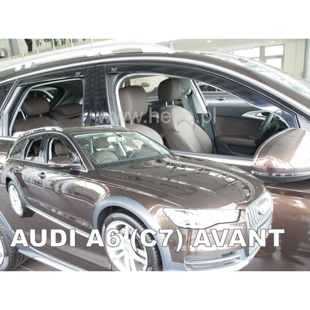 Ofuky oken Audi A6 C7 4D 2011- combi přední + zadní | Heko