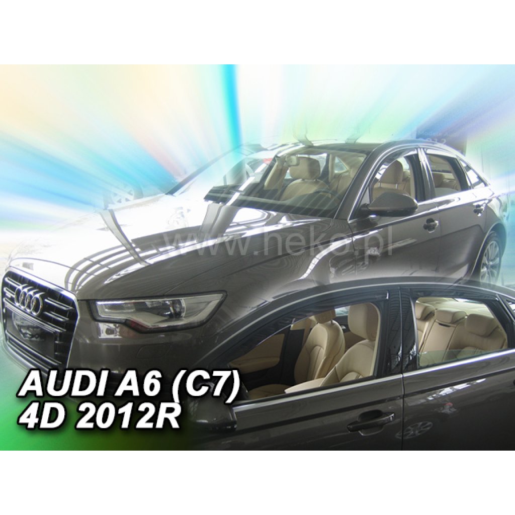 Ofuky oken Audi A6 C7 4D 2011- přední + zadní sedan | Heko