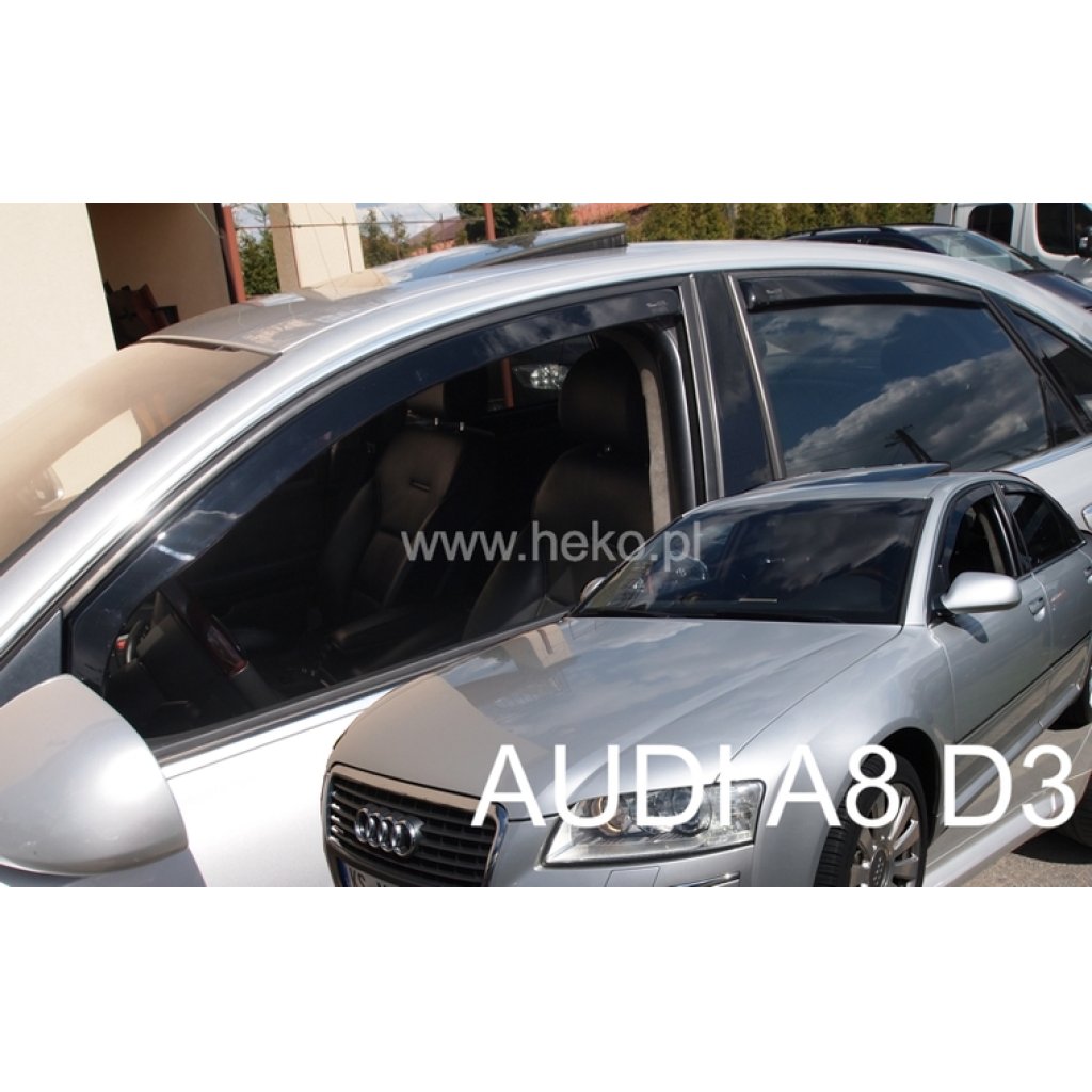 Ofuky oken Audi A8 4D 2004- přední + zadní | Heko