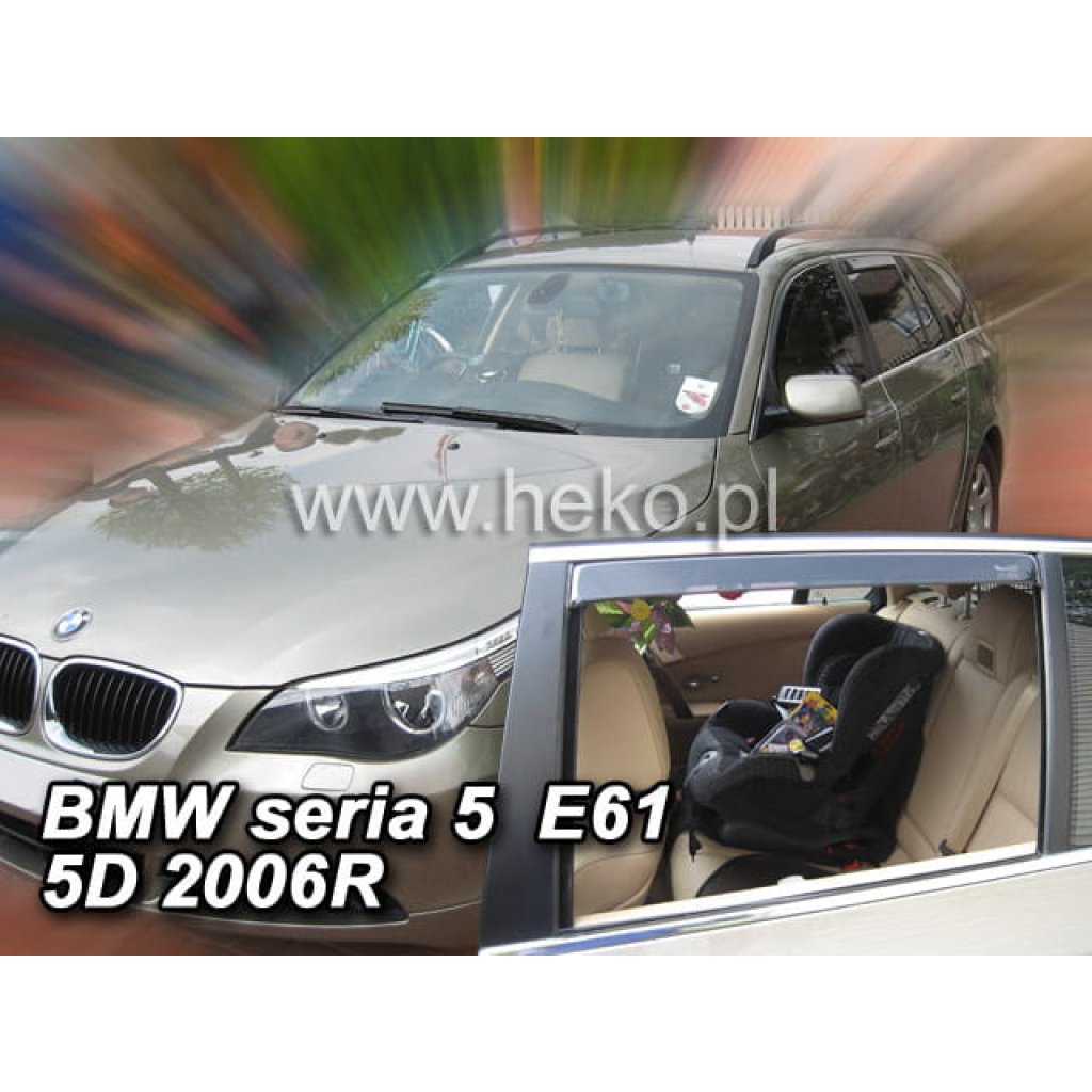 Ofuky oken BMW 5 E61 combi 4dv 2003-2010 přední + zadní | Heko