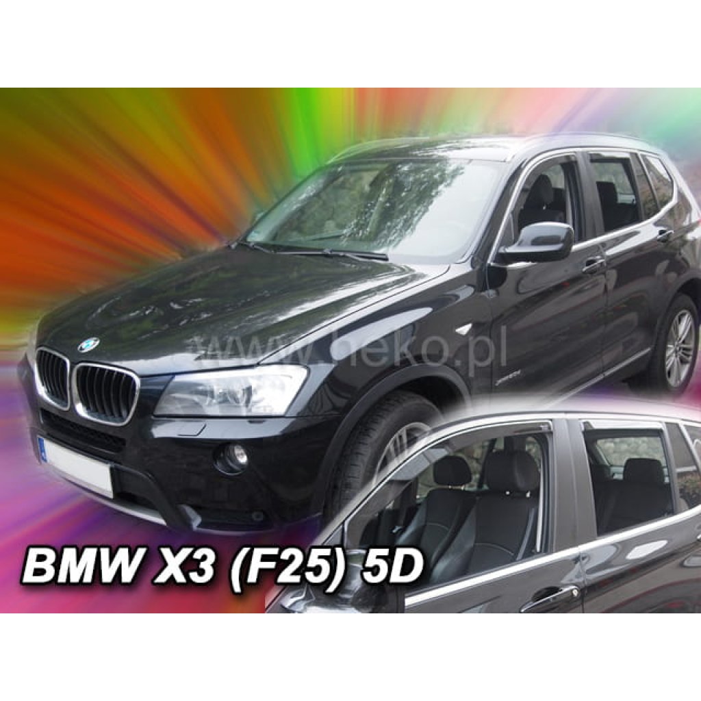 Ofuky oken BMW X3 F25 5dv 2010- přední + zadní | Heko