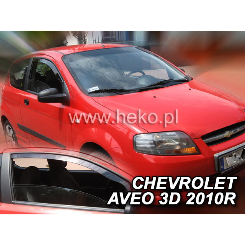 Ofuky oken Chevrolet Aveo 3D 2005- přední | Heko