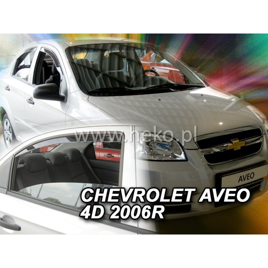 Ofuky oken Chevrolet Aveo 4D 2007- přední + zadní sedan | Heko