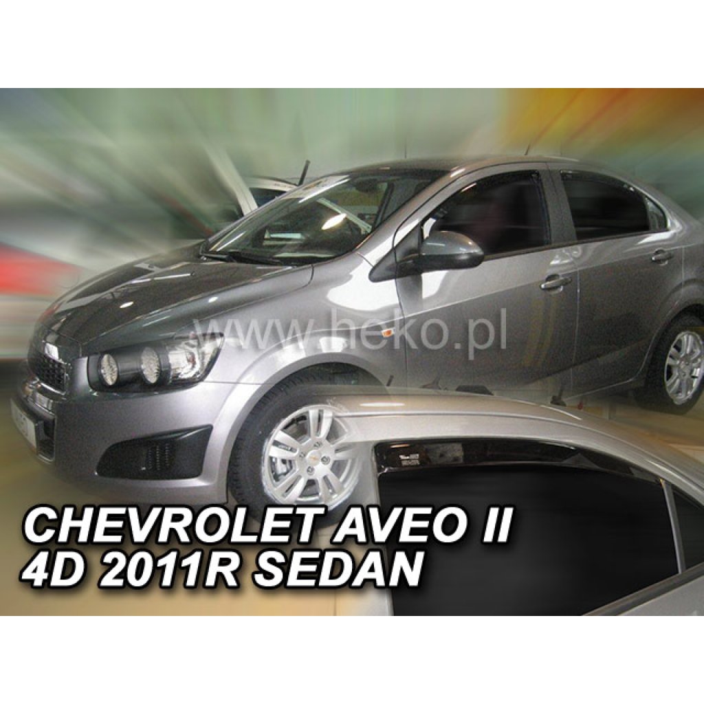 Ofuky oken Chevrolet Aveo 5D 2011- přední + zadní sedan | Heko