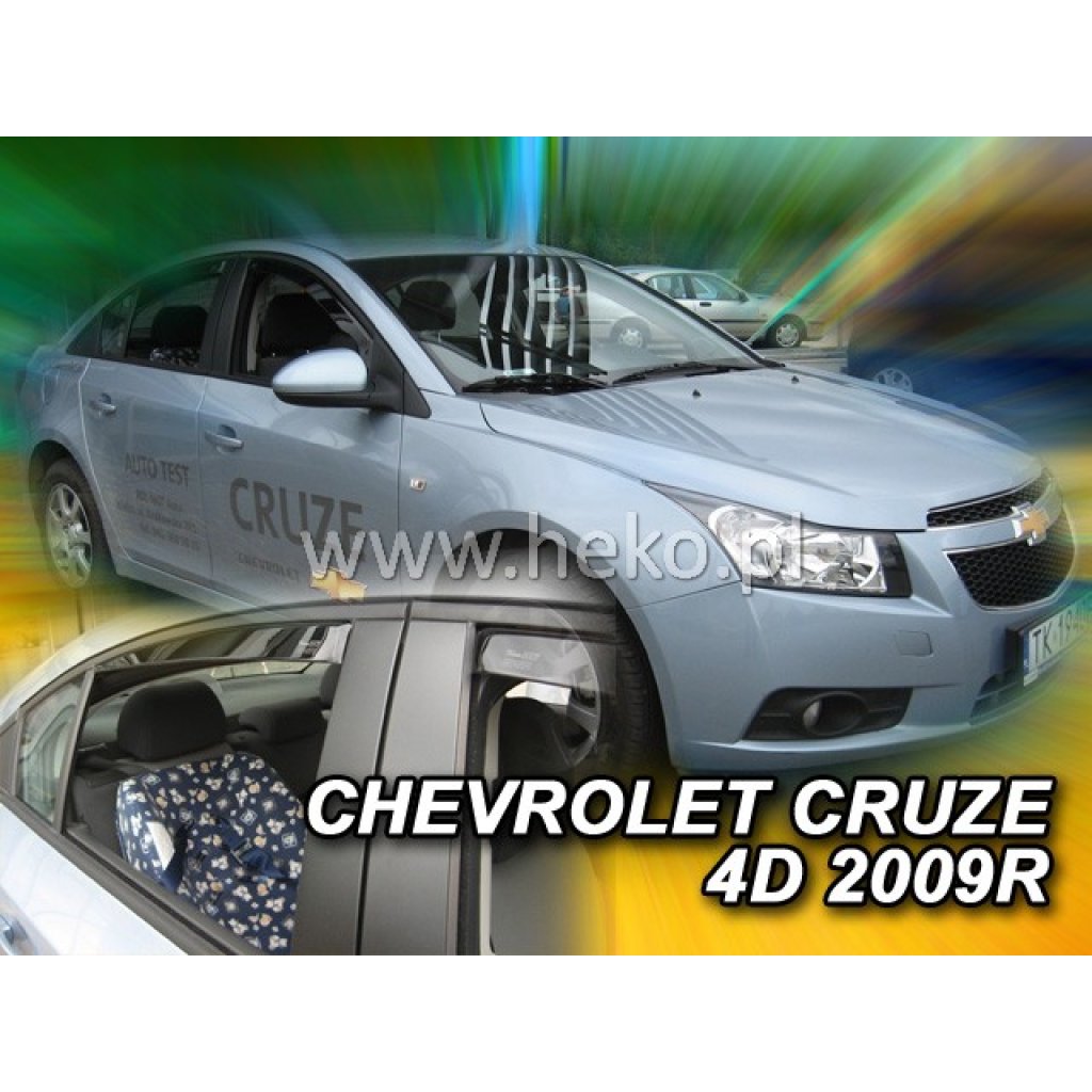 Ofuky oken Chevrolet Cruze 4D 2009- přední + zadní | Heko
