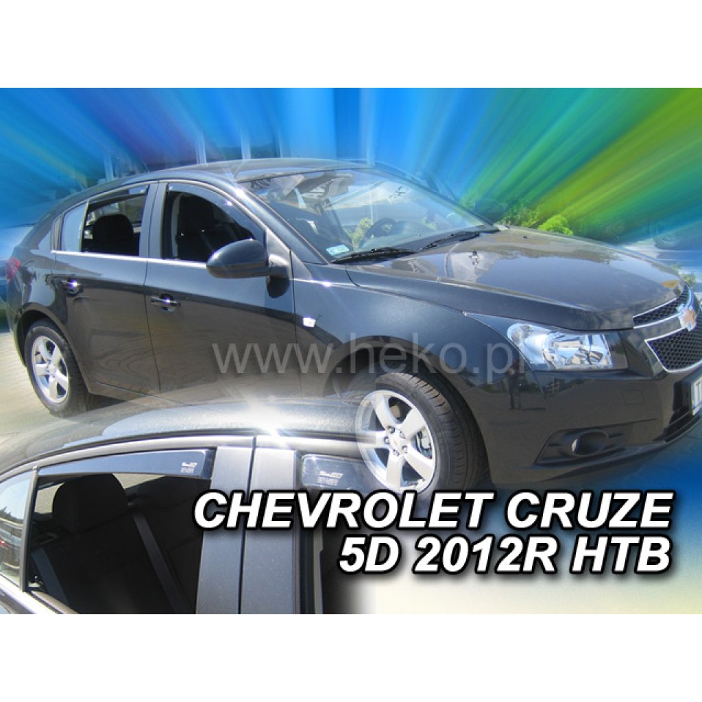 Ofuky oken Chevrolet Cruze 5D 2011- přední + zadní hatchback | Heko