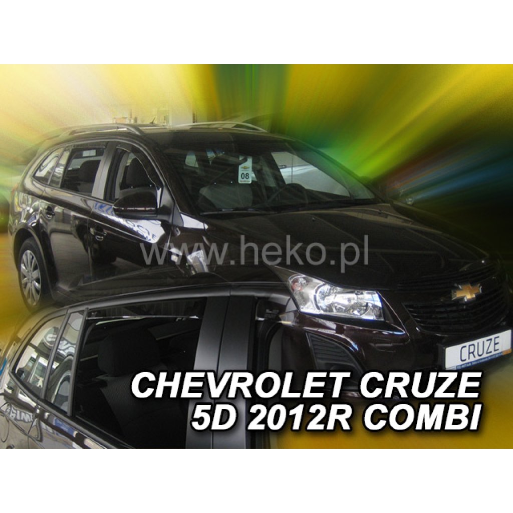 Ofuky oken Chevrolet Cruze 5D 2012- přední + zadní combi | Heko