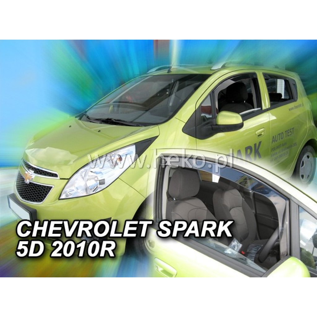 Ofuky oken Chevrolet Spark 5D 2010- přední | Heko