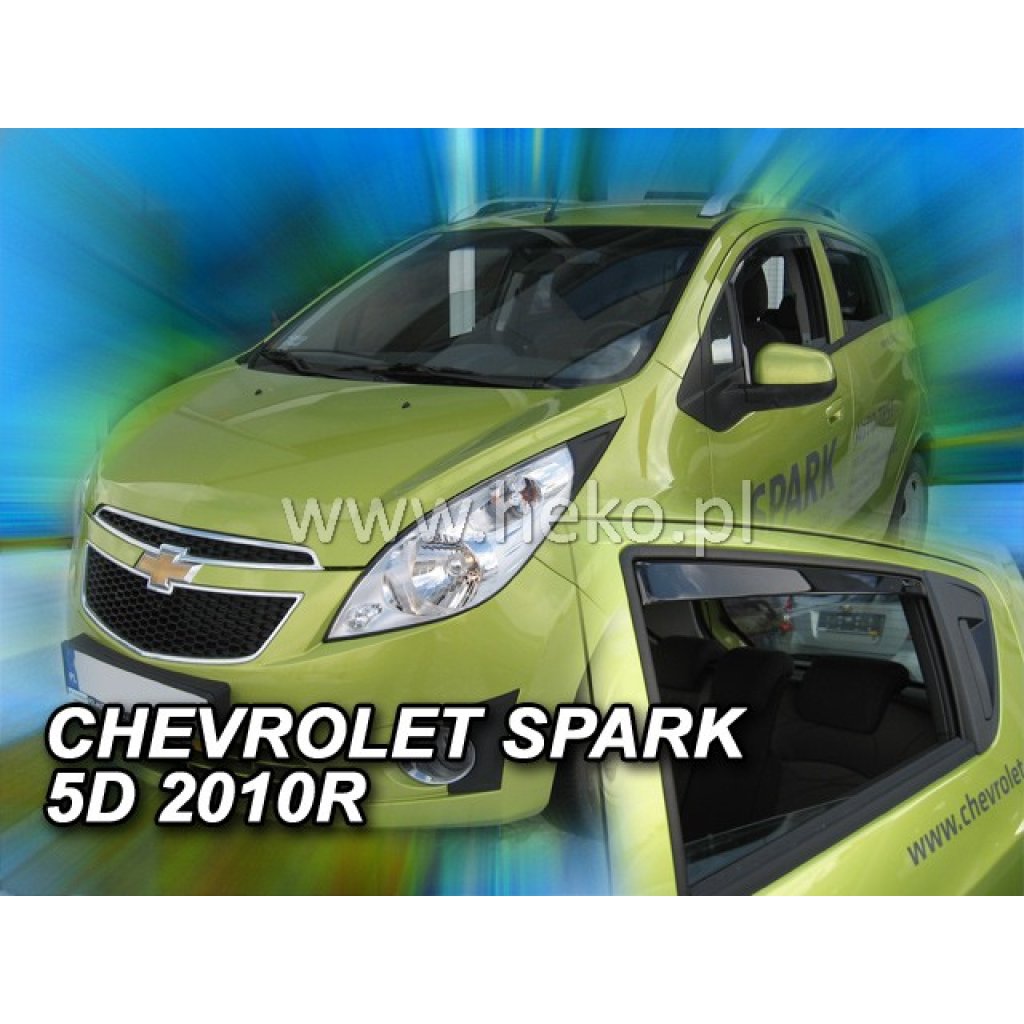 Ofuky oken Chevrolet Spark 5D 2010- přední + zadní | Heko