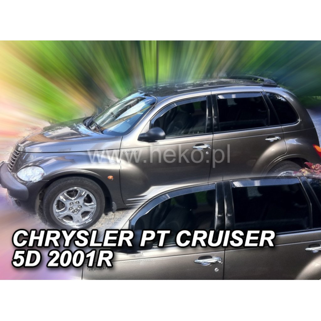 Ofuky oken Chrysler PT Cruiser 4D 2002- přední + zadní | Heko