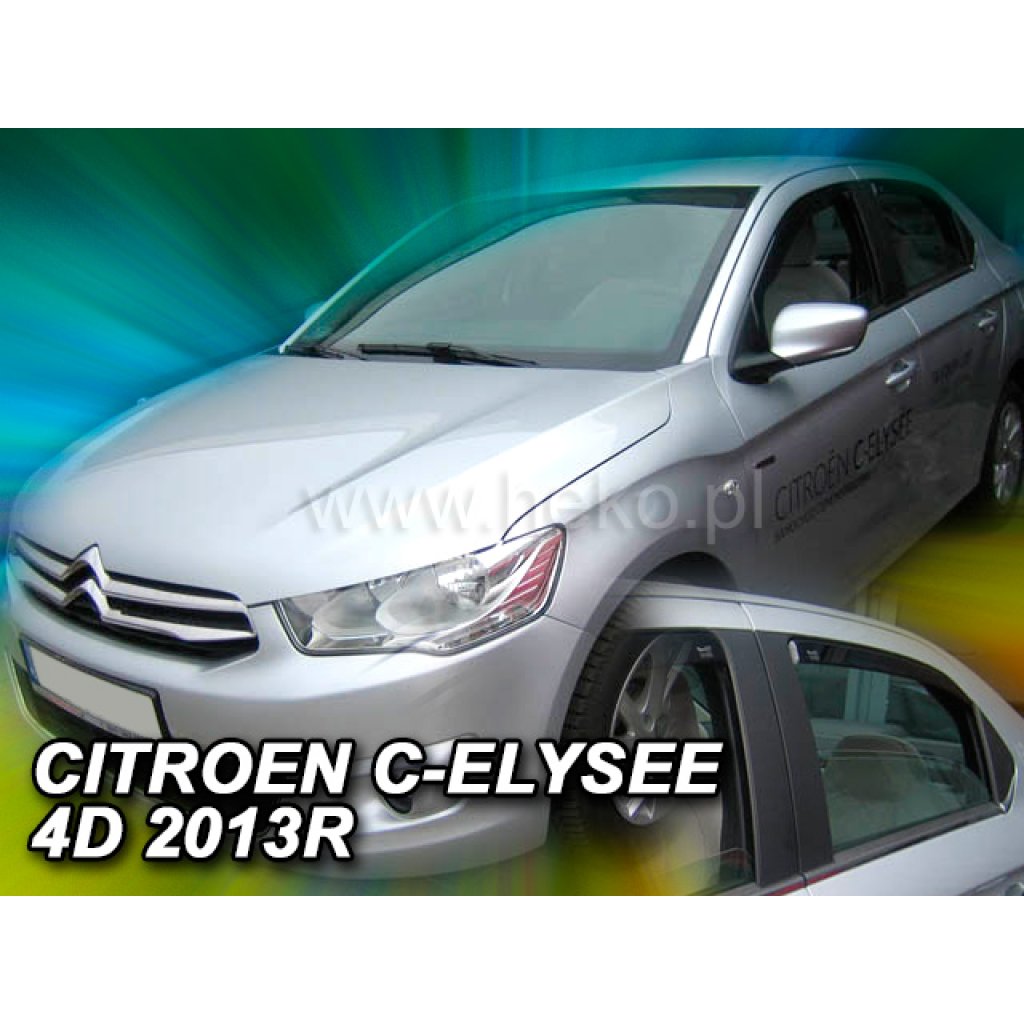 Ofuky oken Citroen C-Elysse 4D 2013- přední + zadní | Heko