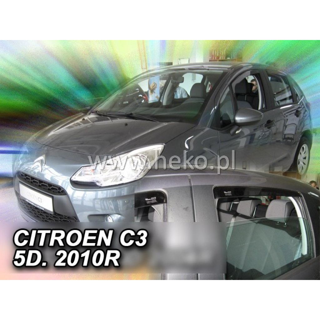 Ofuky oken Citroen C3 5D 2010- přední + zadní | Heko