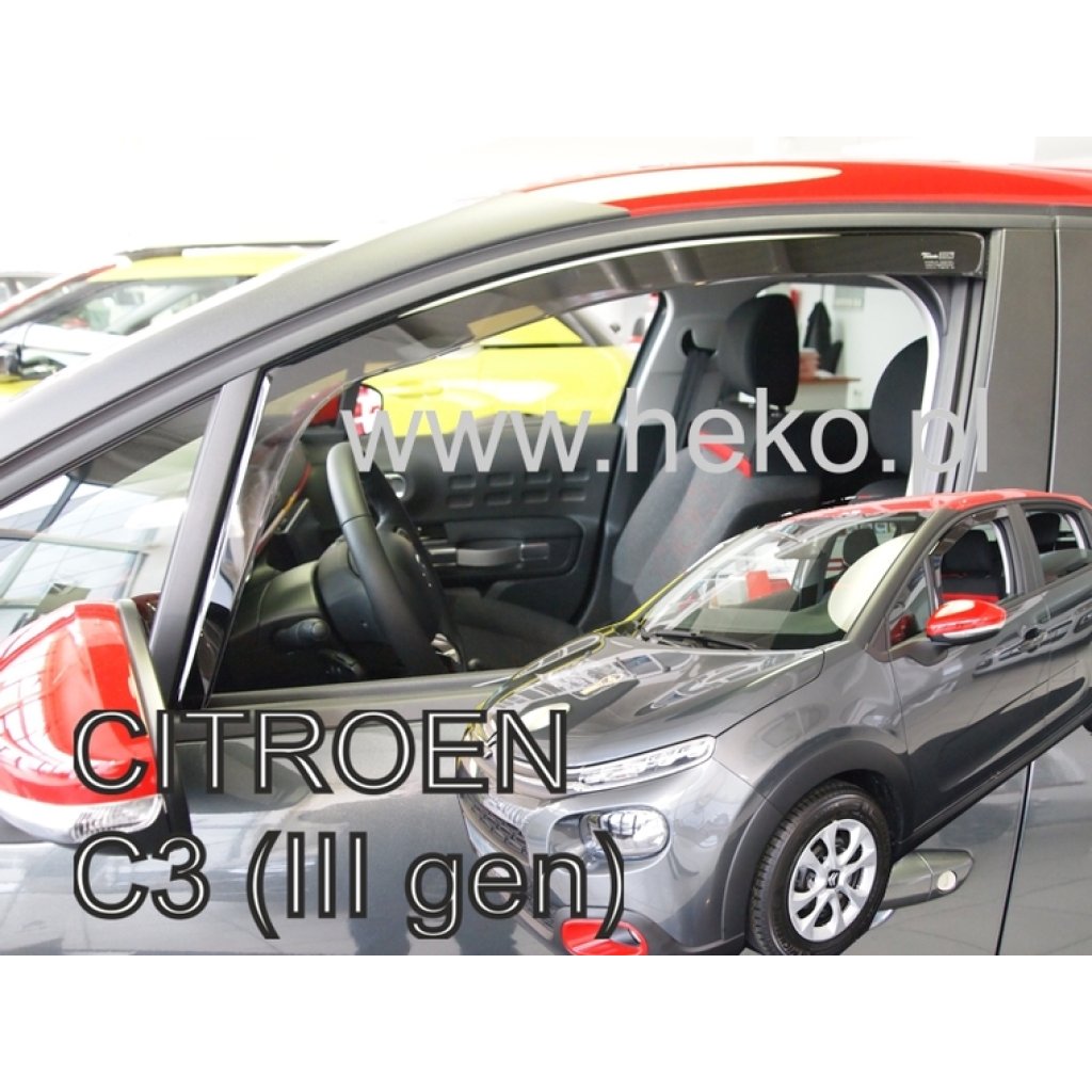 Ofuky oken Citroen C3 5D 2017- přední | Heko