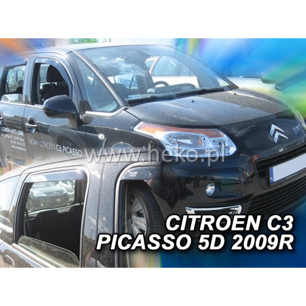 Ofuky oken Citroen C3 Picasso 5D 2009- přední + zadní | Heko
