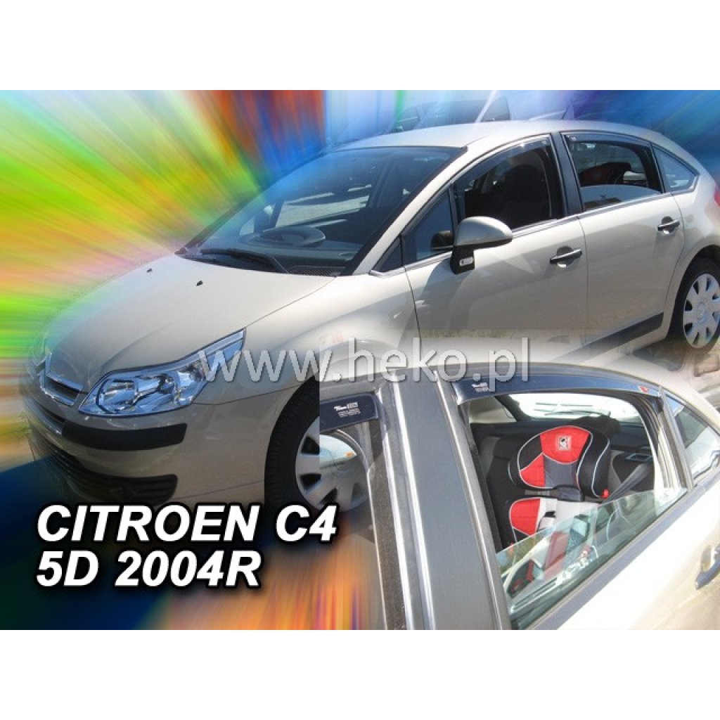 Ofuky oken Citroen C4 5D 2004- přední + zadní | Heko