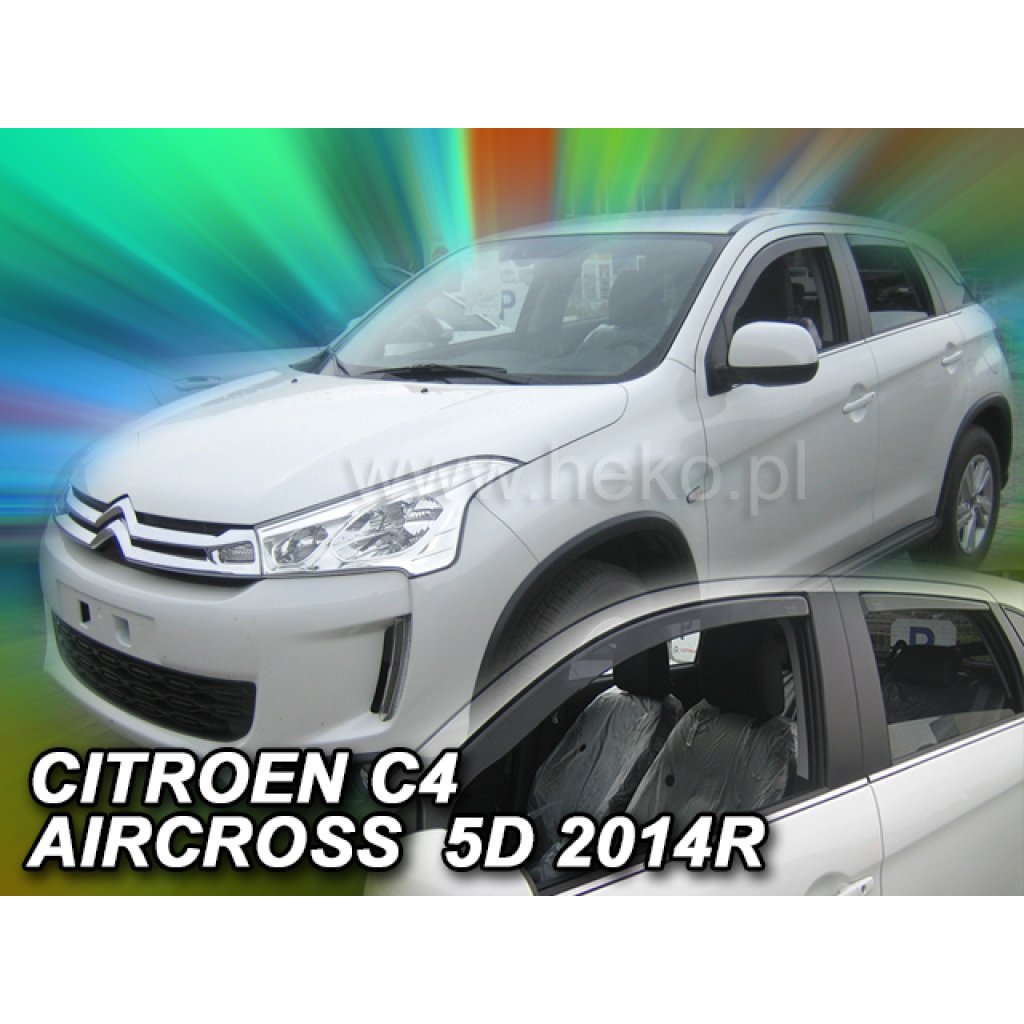 Ofuky oken Citroen C4 Aircross 5D 2012- přední + zadní | Heko