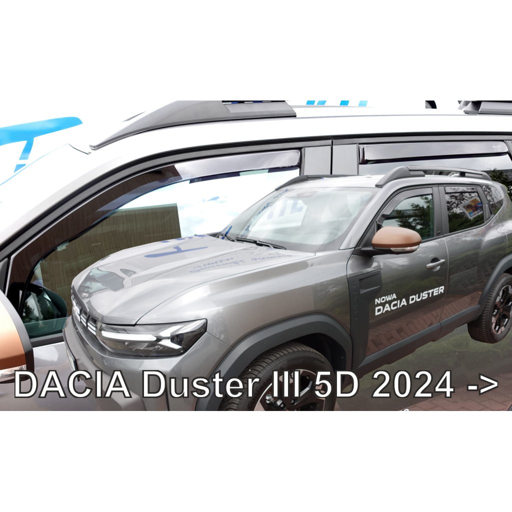 Ofuky oken Dacia Duster III 2024- přední + zadní | Heko