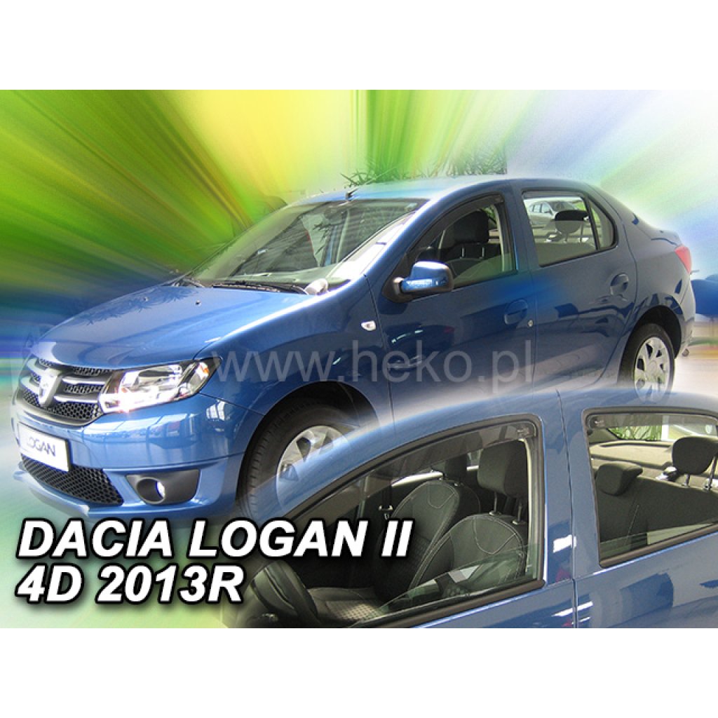 Ofuky oken Dacia Logan 4D 2013- přední + zadní | Heko