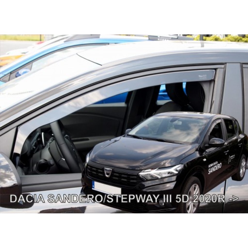 Ofuky oken Dacia Sandero / Stepway 5D 2020- přední | Heko