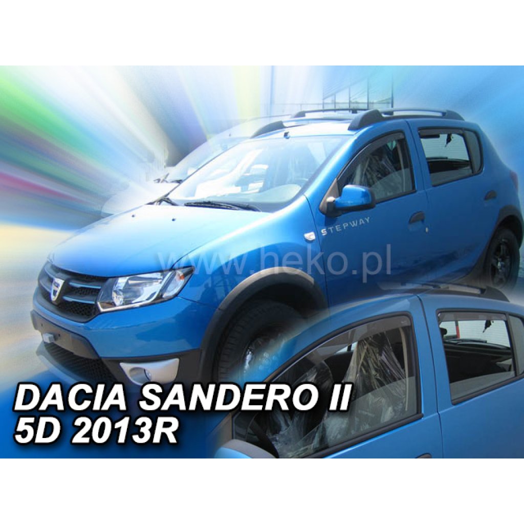 Ofuky oken Dacia Sandero / Stepway II 5D 2012- přední + zadní | Heko