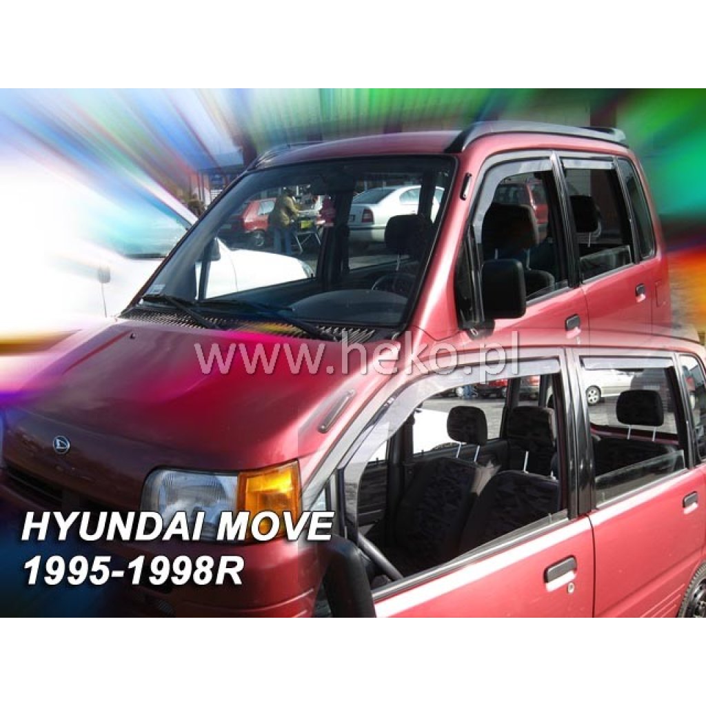 Ofuky oken Daihatsu Move 5D 1995-1998 přední + zadní | Heko