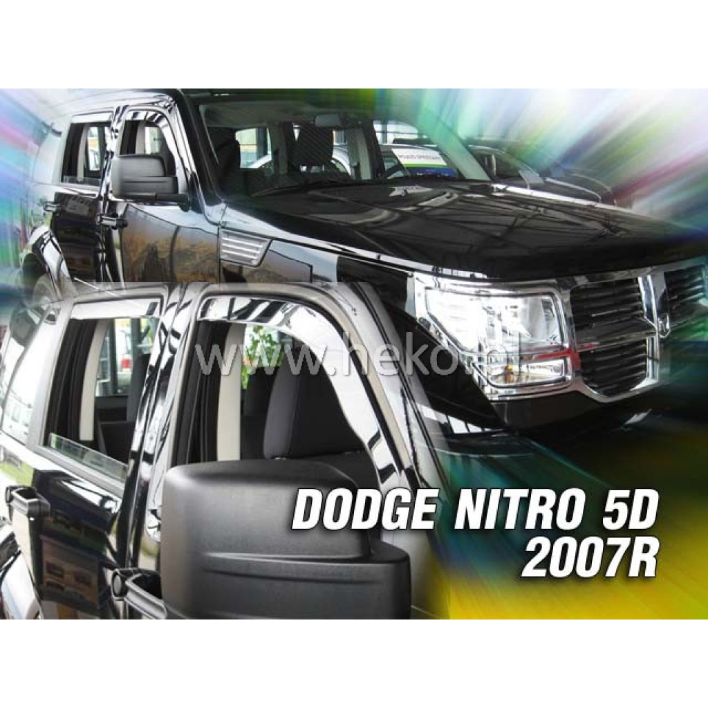 Ofuky oken Dodge Nitro 5D 2007- přední + zadní | Heko