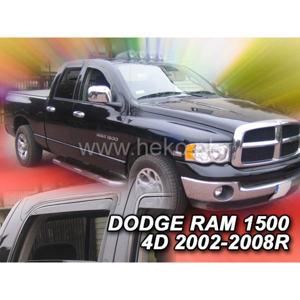 Ofuky oken Dodge Ram 1500 4D 2002-2008 přední + zadní | Heko