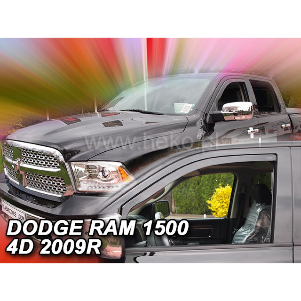Ofuky oken Dodge Ram 4D 2009- přední | Heko