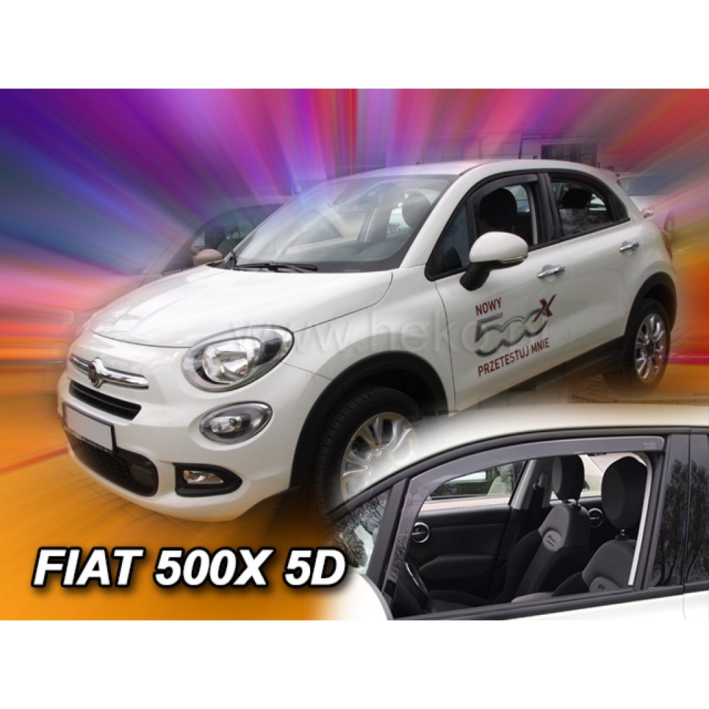 Ofuky oken Fiat 500X 5D 2015- přední | Heko