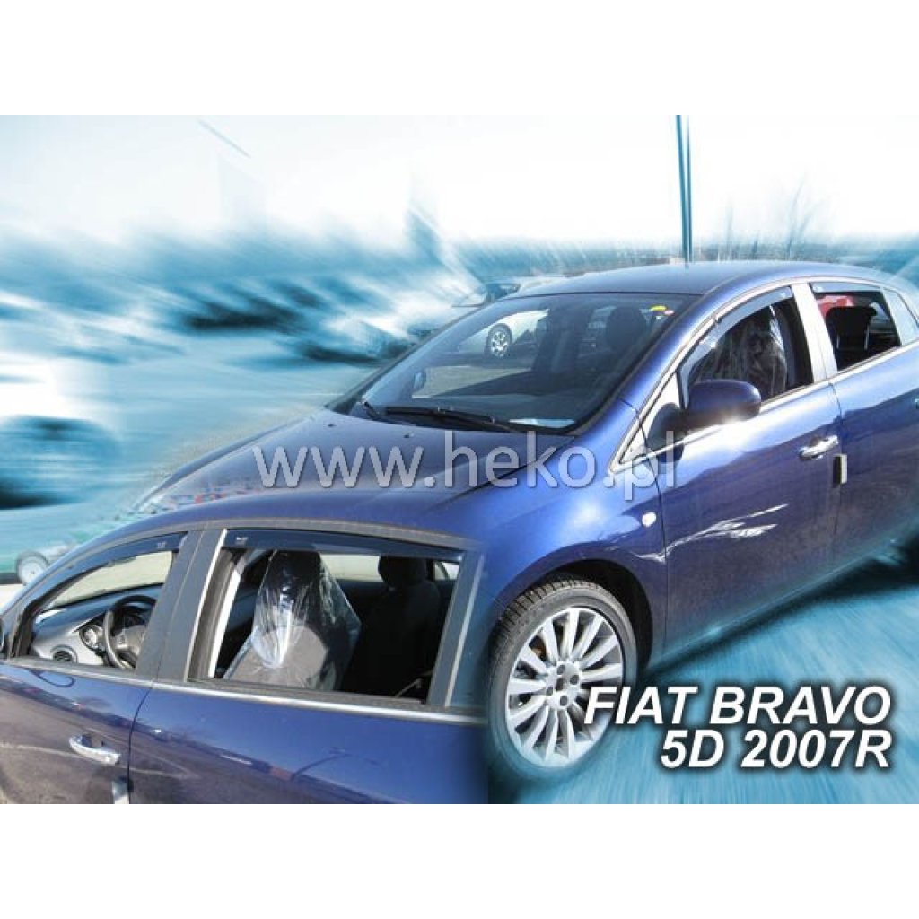 Ofuky oken Fiat Bravo 5D 2007- přední + zadní | Heko