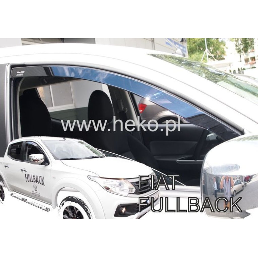 Ofuky oken Fiat Fullback 4D 2016- přední | Heko