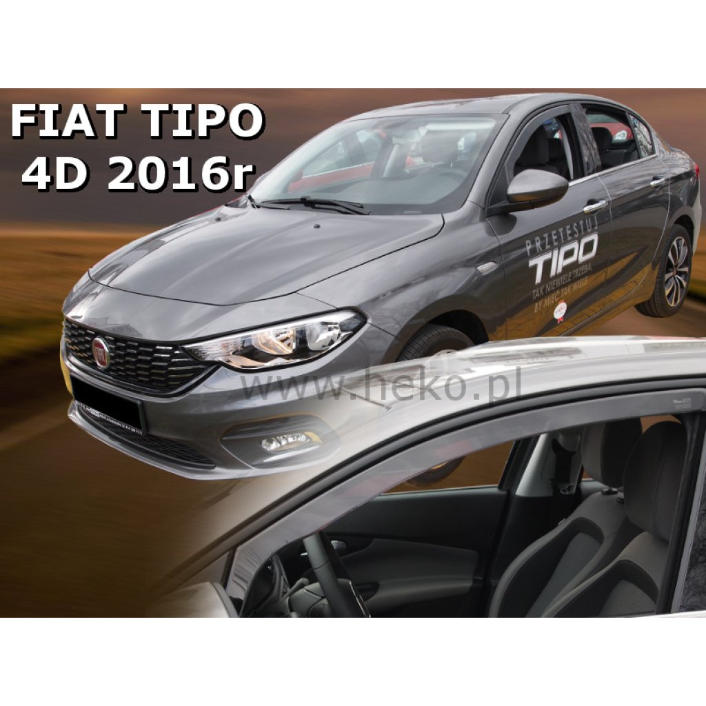 Ofuky oken Fiat Tipo 5D 2016- přední | Heko