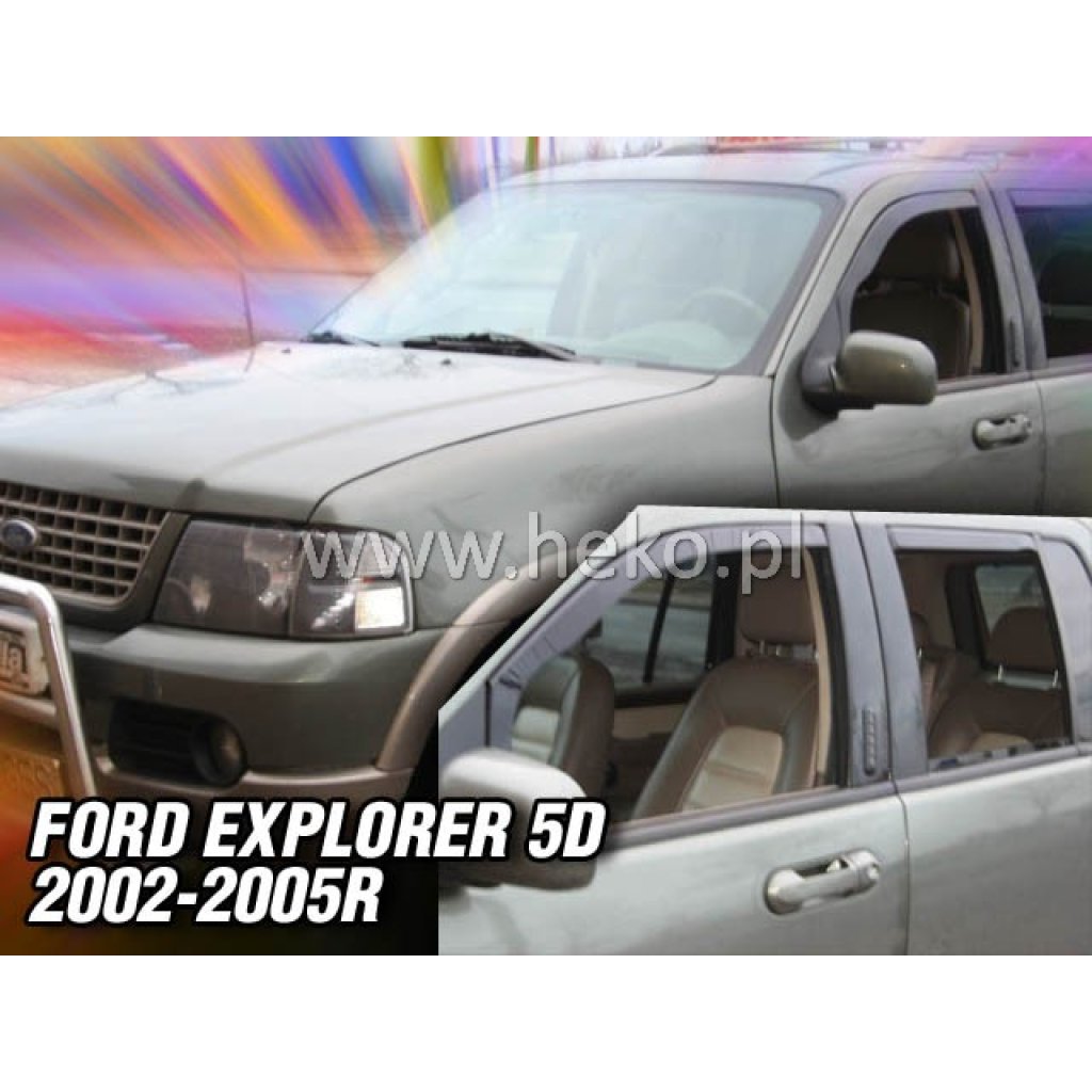 Ofuky oken Ford Explorer 5D 2002-2005 přední + zadní | Heko