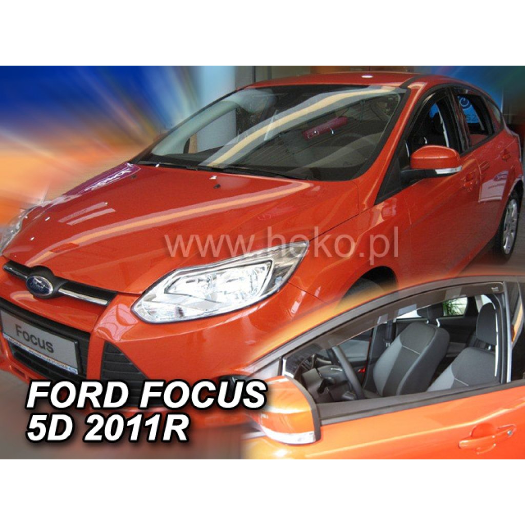 Ofuky oken Ford Focus 5D 2011- přední | Heko