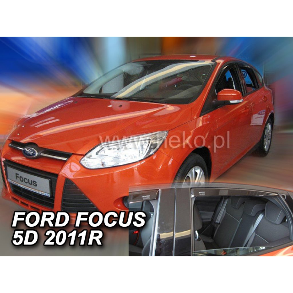 Ofuky oken Ford Focus 5D 2011- přední + zadní hatchback / sedan | Heko