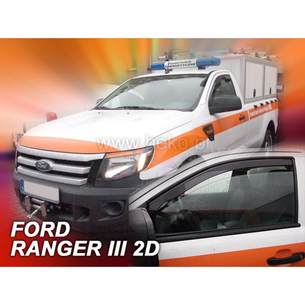 Ofuky oken Ford Ranger III 2D 2012-2022 přední | Heko