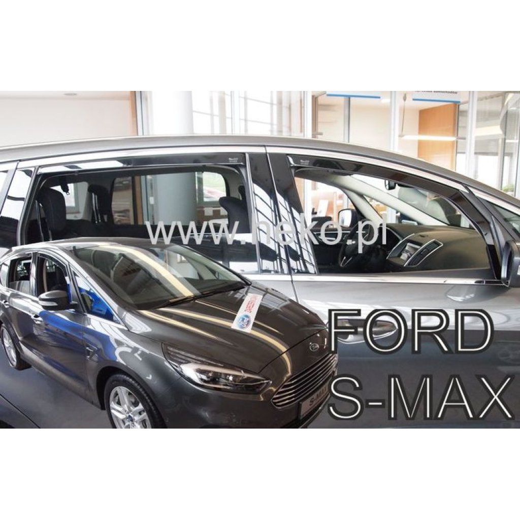 Ofuky oken Ford S-Max 5D 2015- přední + zadní | Heko