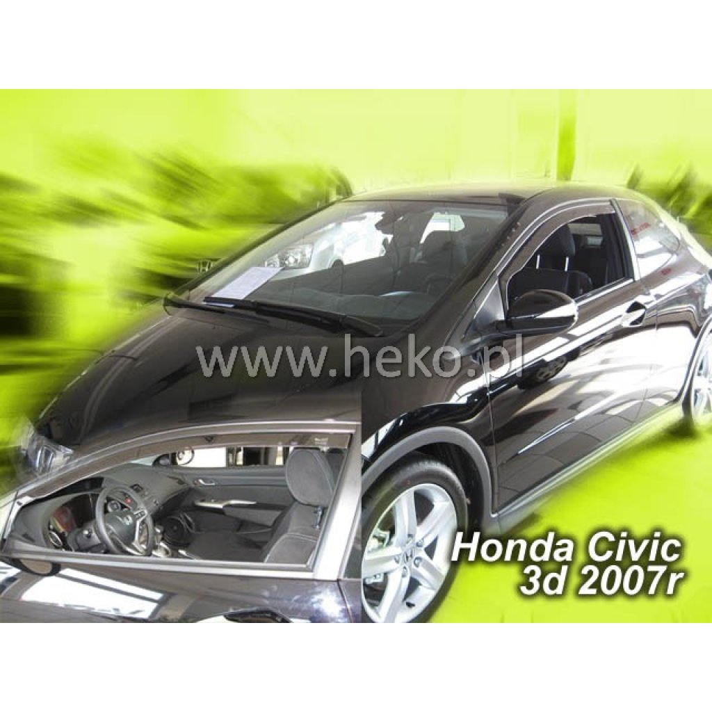 Ofuky oken Honda Civic 3D 2007- přední | Heko