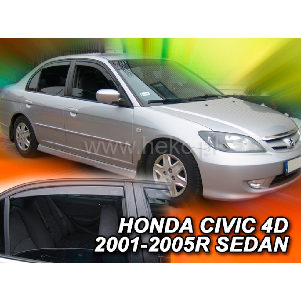 Ofuky oken Honda Civic 4D 2001-2005 přední + zadní sedan | Heko