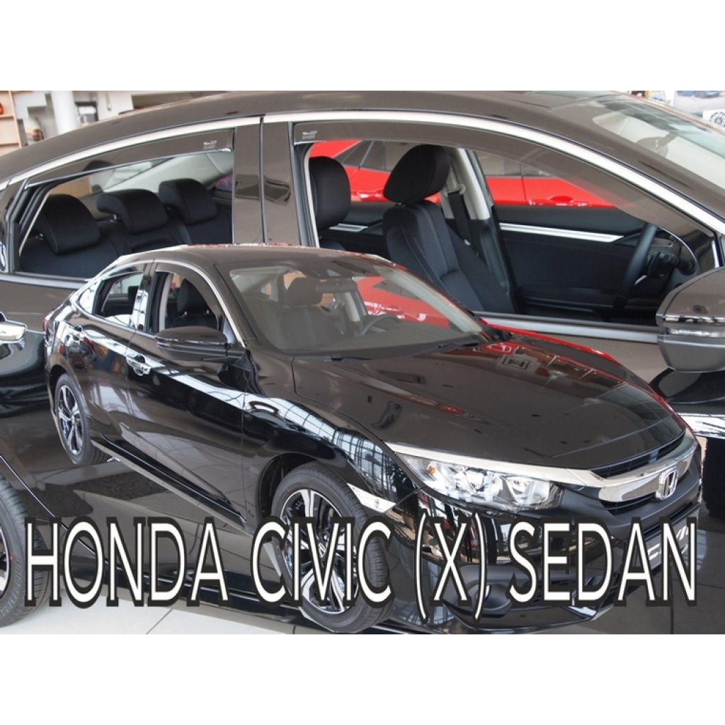 Ofuky oken Honda Civic 5D 2017- přední + zadní sedan | Heko