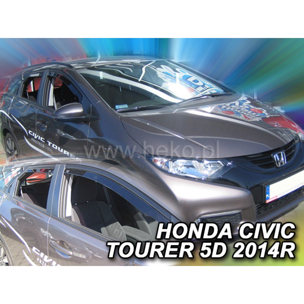 Ofuky oken Honda Civic Tourer 5D 2014- přední + zadní | Heko