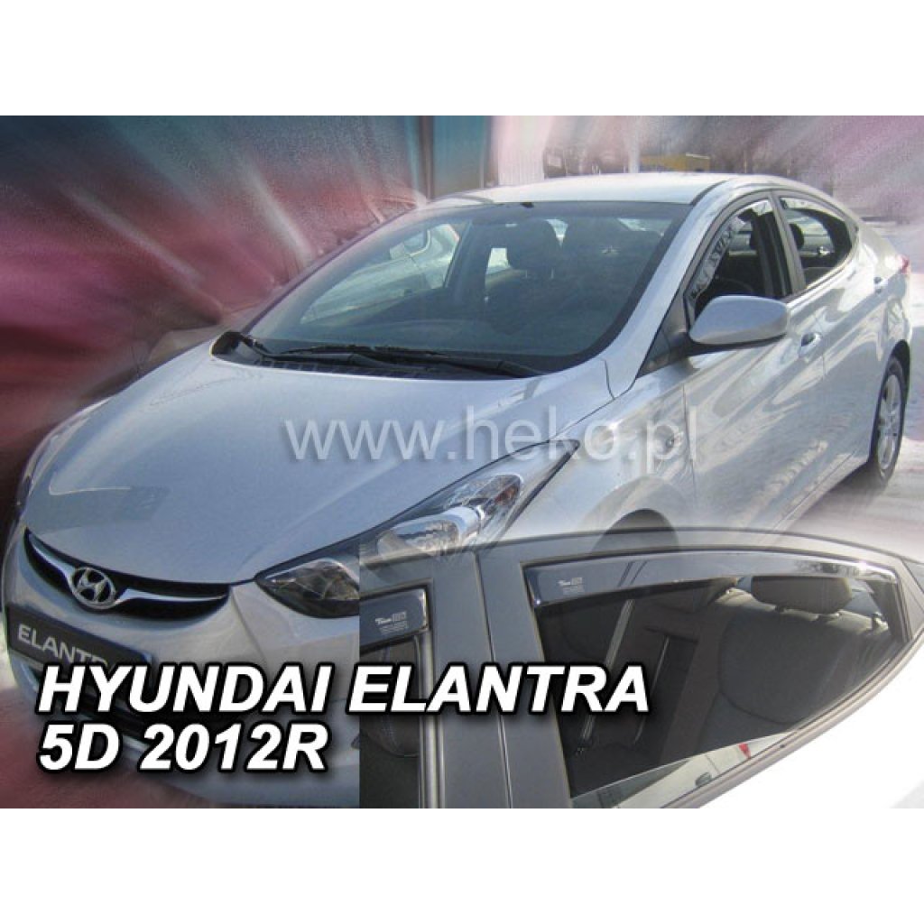 Ofuky oken Hyundai Elantra 4D 2010- přední + zadní | Heko