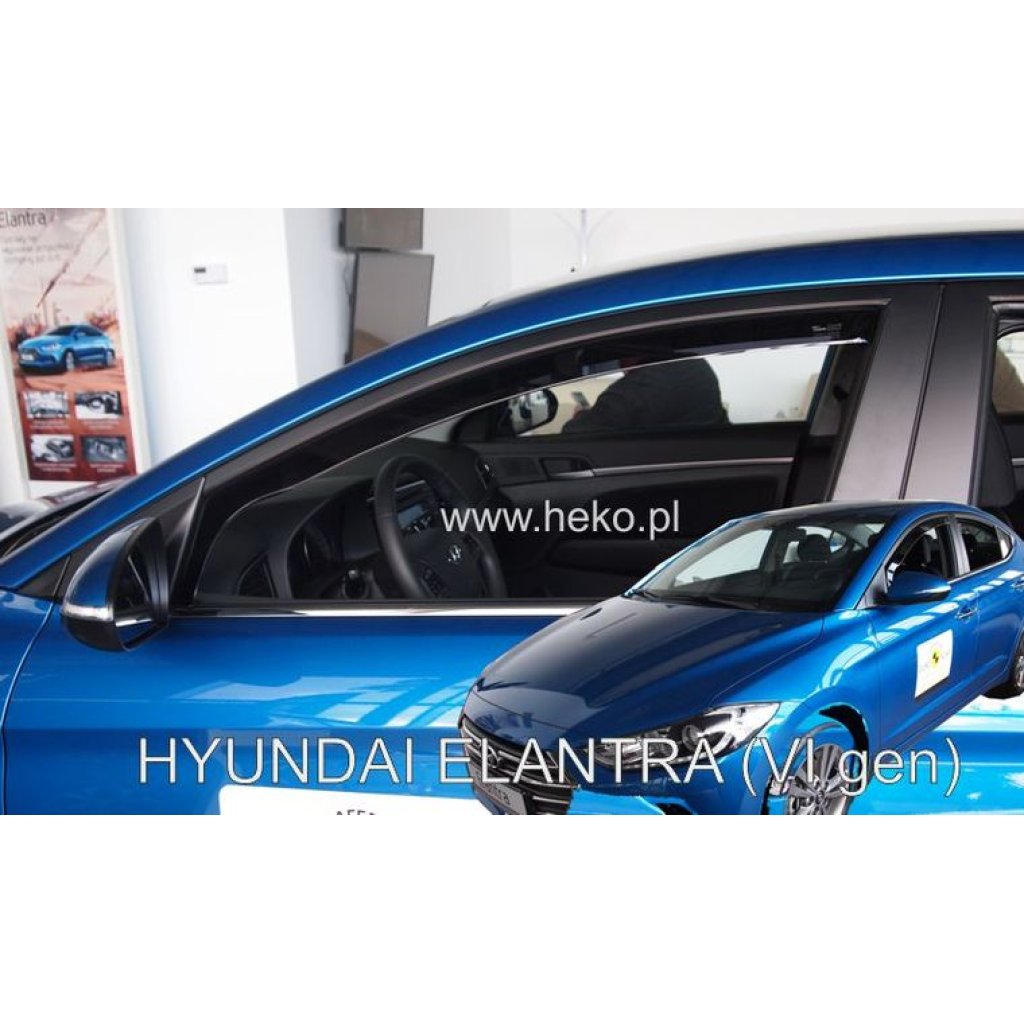 Ofuky oken Hyundai Elantra 4D 2016- přední | Heko