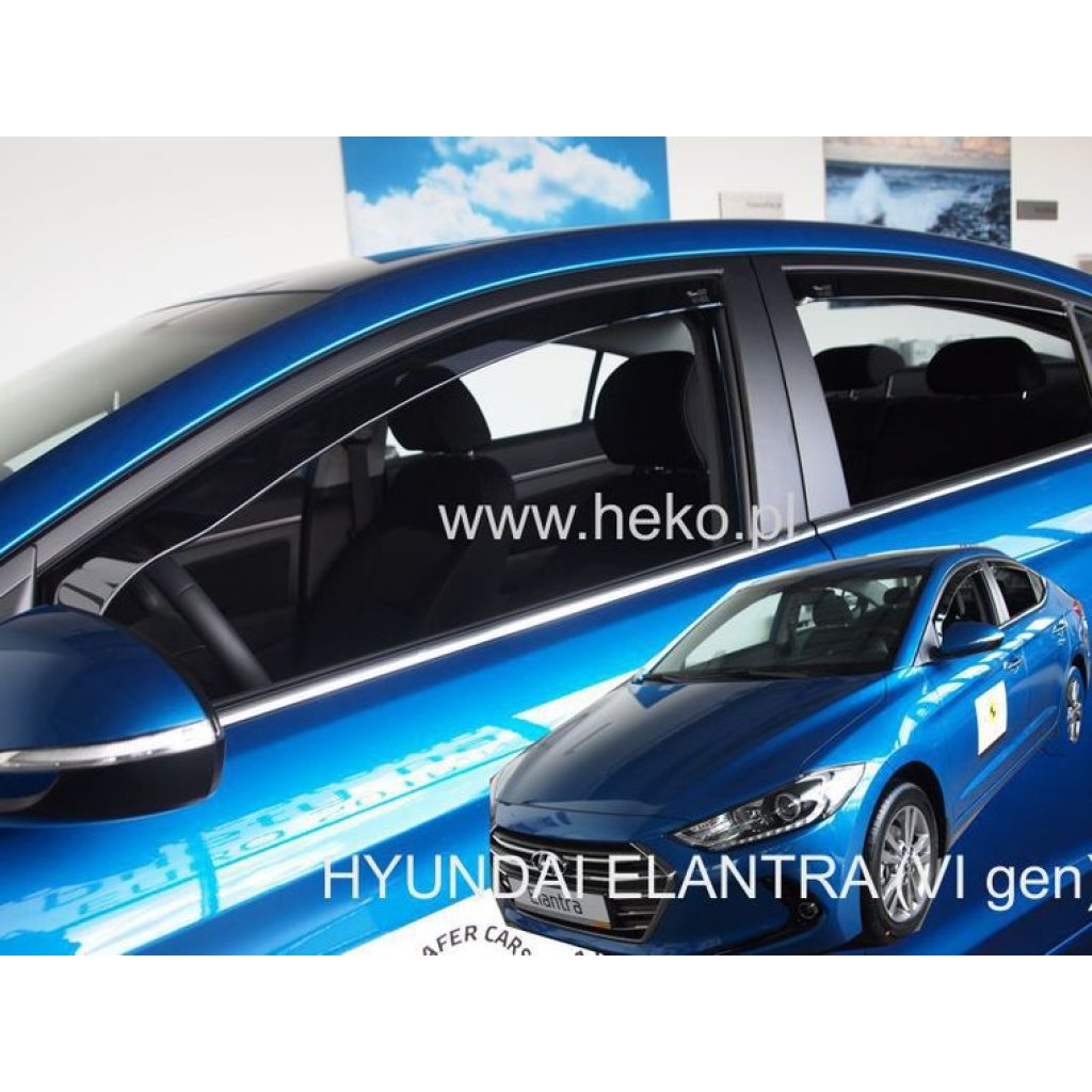 Ofuky oken Hyundai Elantra 4D 2016- přední + zadní | Heko