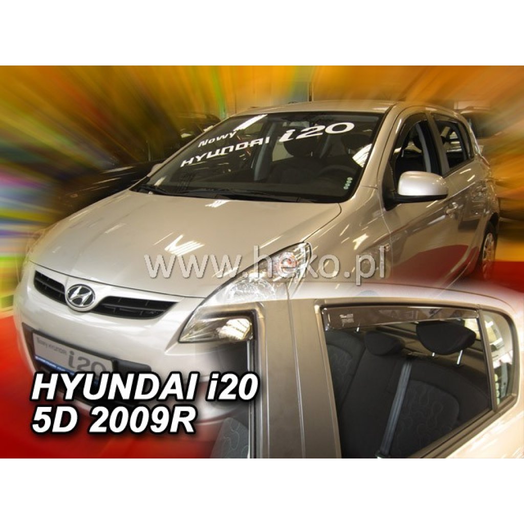 Ofuky oken Hyundai i20 5D 2009- přední + zadní | Heko